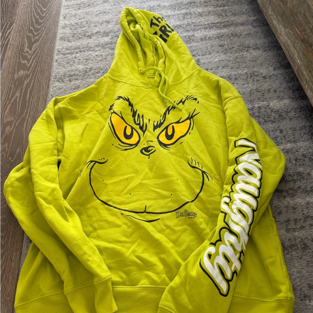 Dr. Seuss Grinch Lime Green Pullover Hoodie